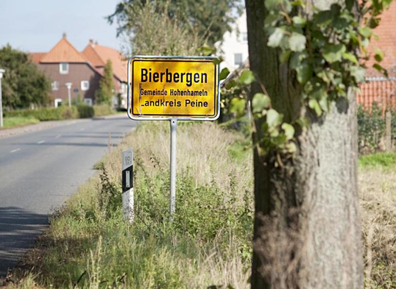 Ortseinfahrt Bierbergen