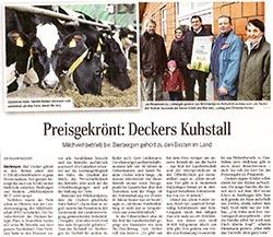 Preisgekrönt: Deckers Kuhstall